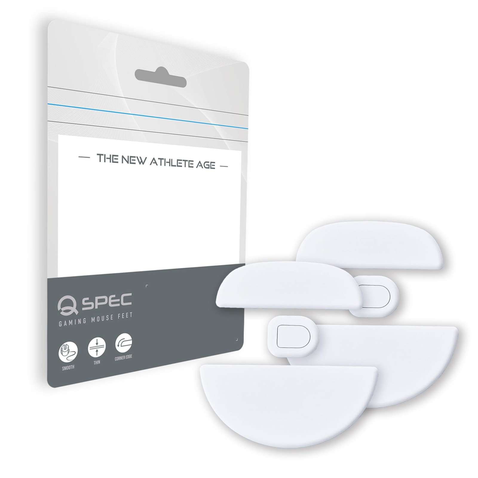QSPEC SURUGA Pulsar TenZ Signature Edition Mouse Feet PTFE White