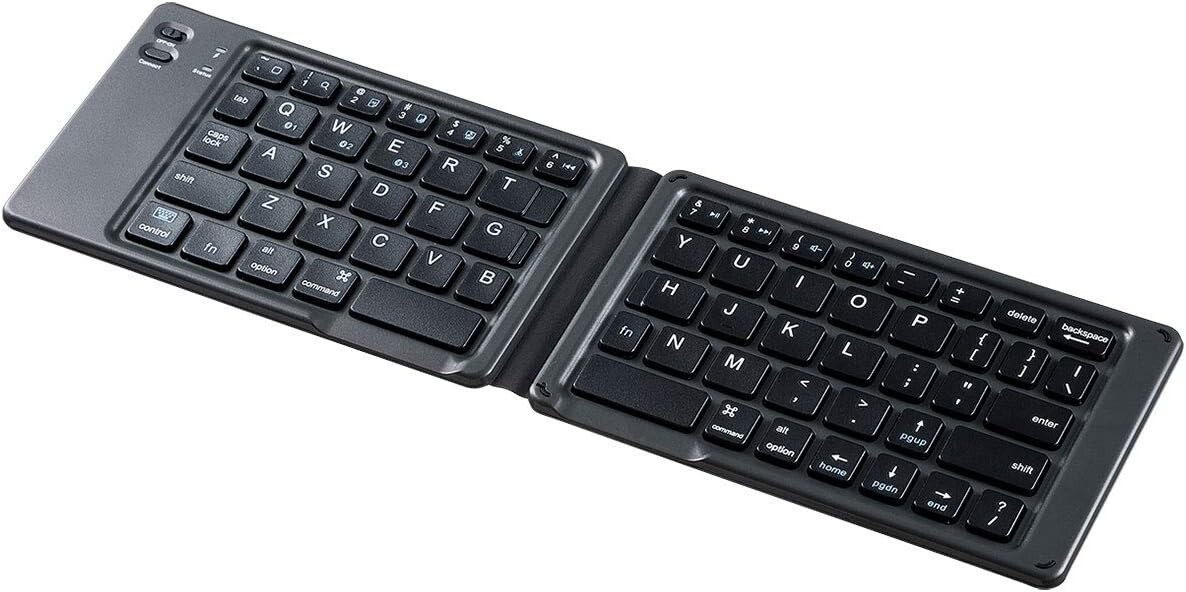 Sanwa Supply Foldable Bluetooth Keyboard iOS Compatible Spanner SKB-BT30BK NEW