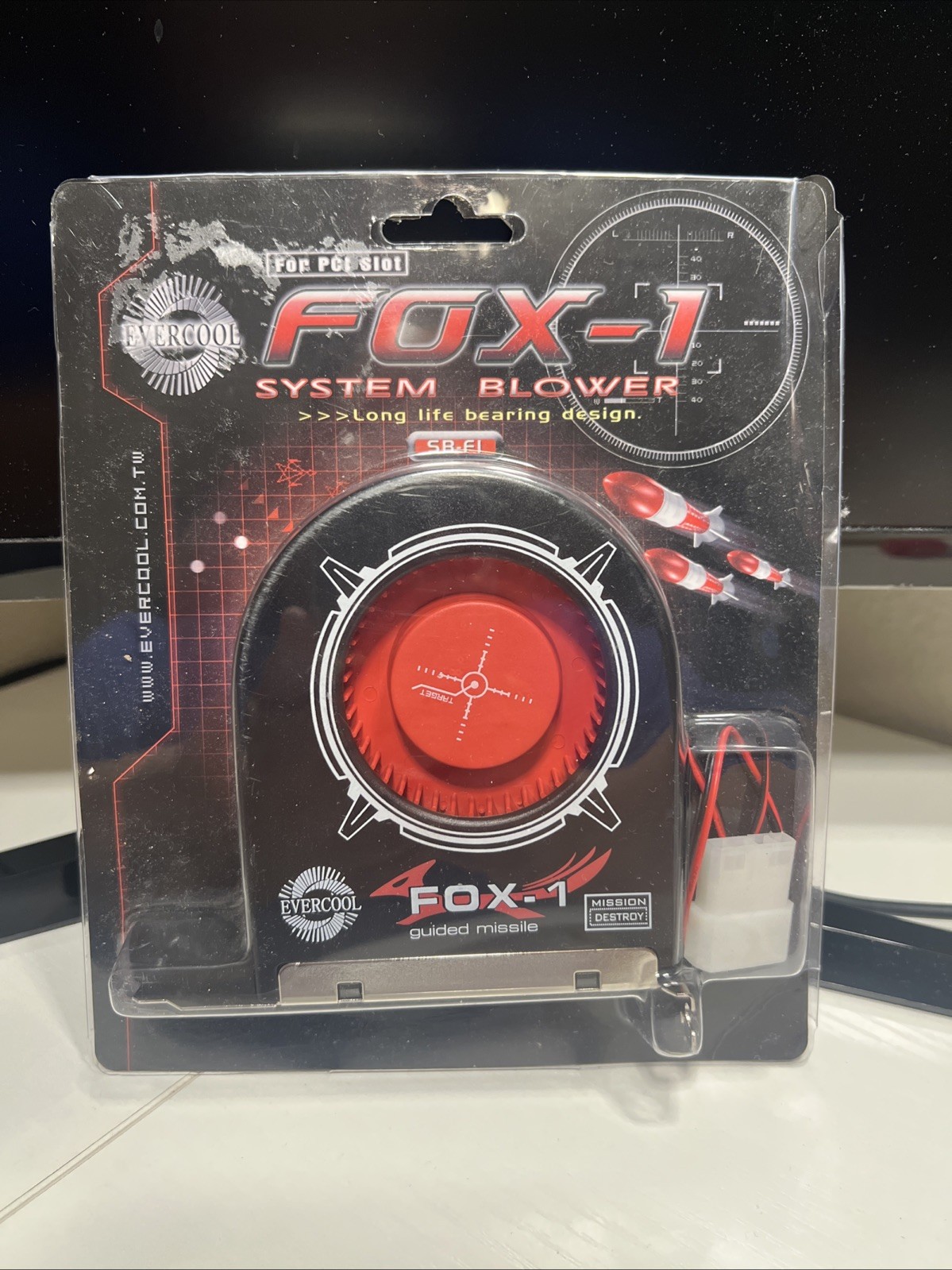 1Pcs Evercool FOX-1 DC 12V For Chassis  exhaust fan / PCI bit cooling fan