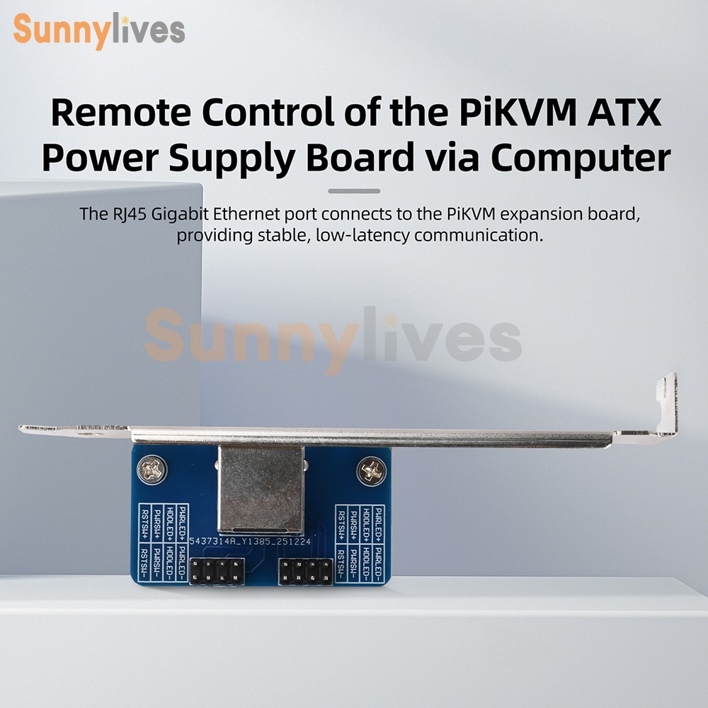 LCKVM PC Remote Control PCIe Adapter Board ATX Power Supply Board for PiKVM RC