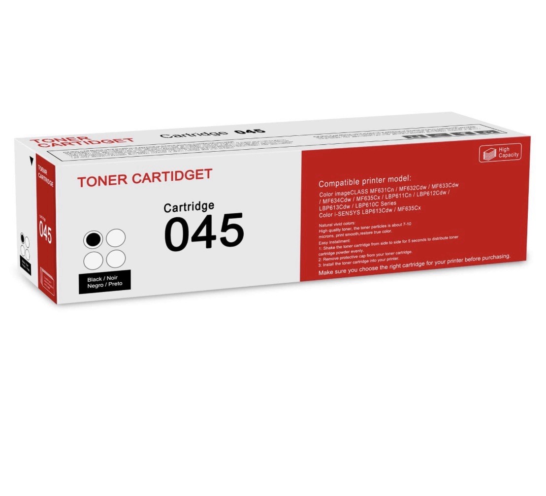 1 Pack 045 Replacement  For Canon Toner 1246C001 045 Black