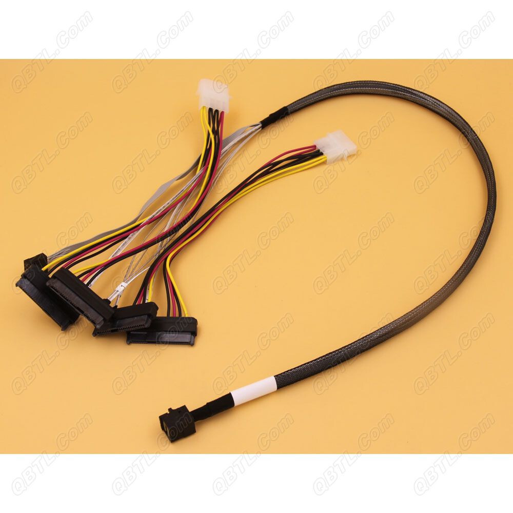 New Amphenol 12GB MiniSAS SFF8643 4xSAS SFF8482 Cable RHS36-6923 US-SameDayShip