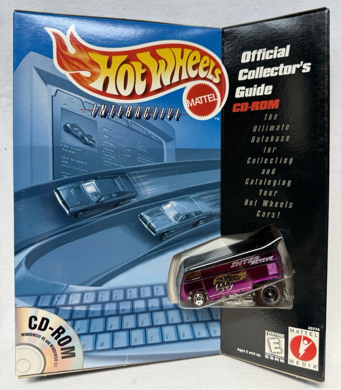 Hot Wheels Redline Drag Bus Purple 30 Years Official Collector's Guide CD 1998