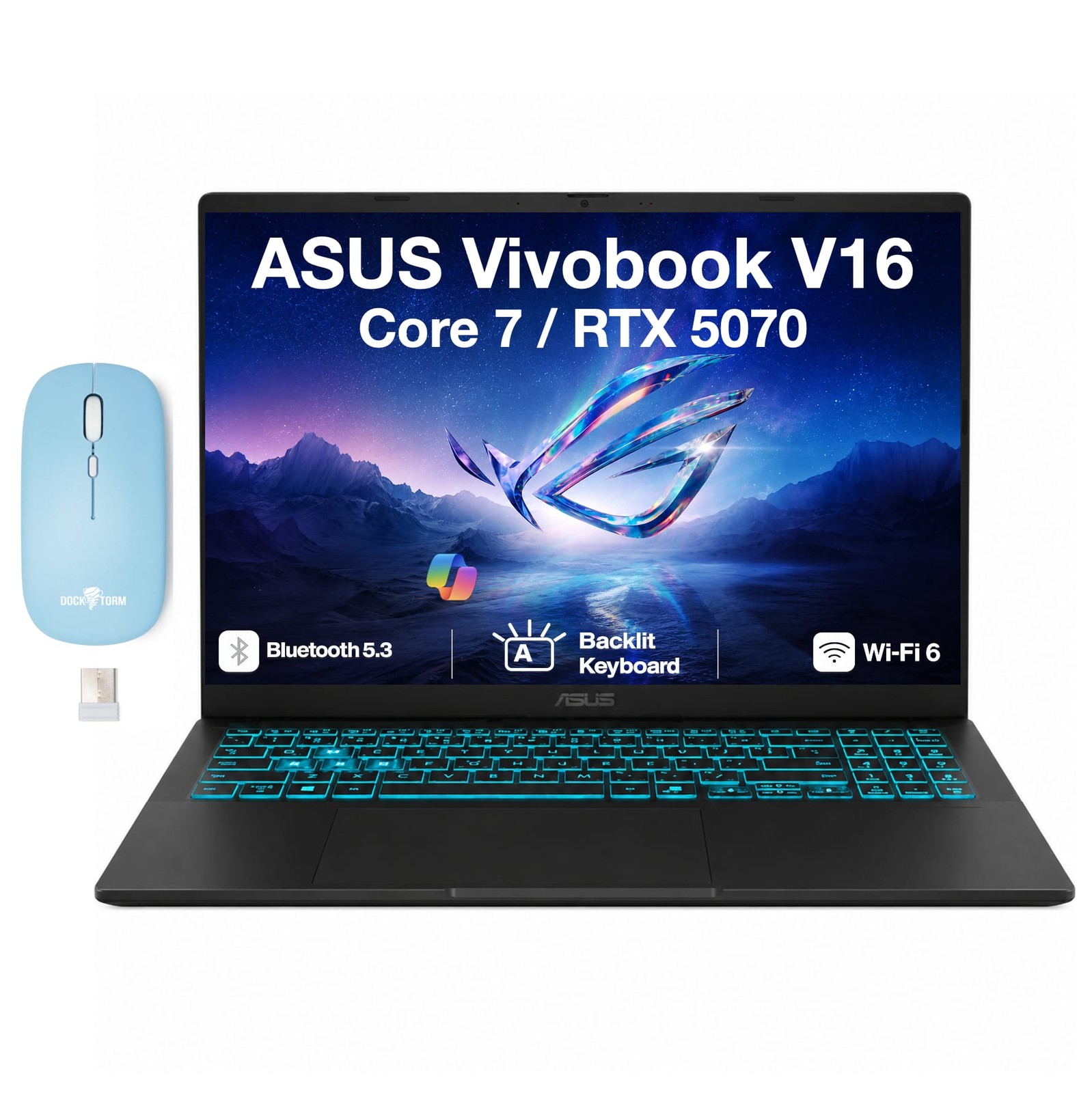 ASUS Upgraded Vivobook V16 16.0 WUXGA Display Core 7 240H 1TB SSD 32GB RAM