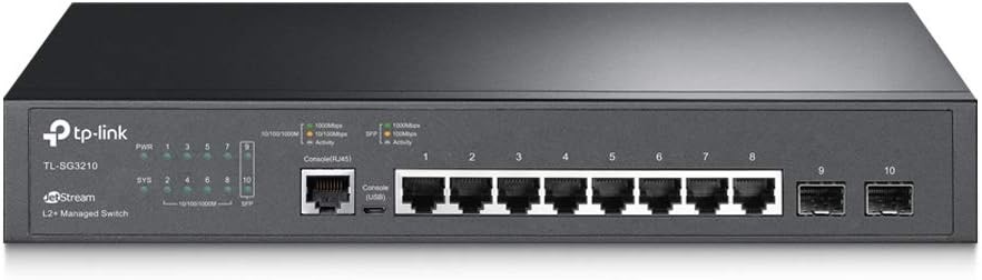 TP-LINK TL-SG3210 Gigabit 8-Port Managed Switch - New Damage Box