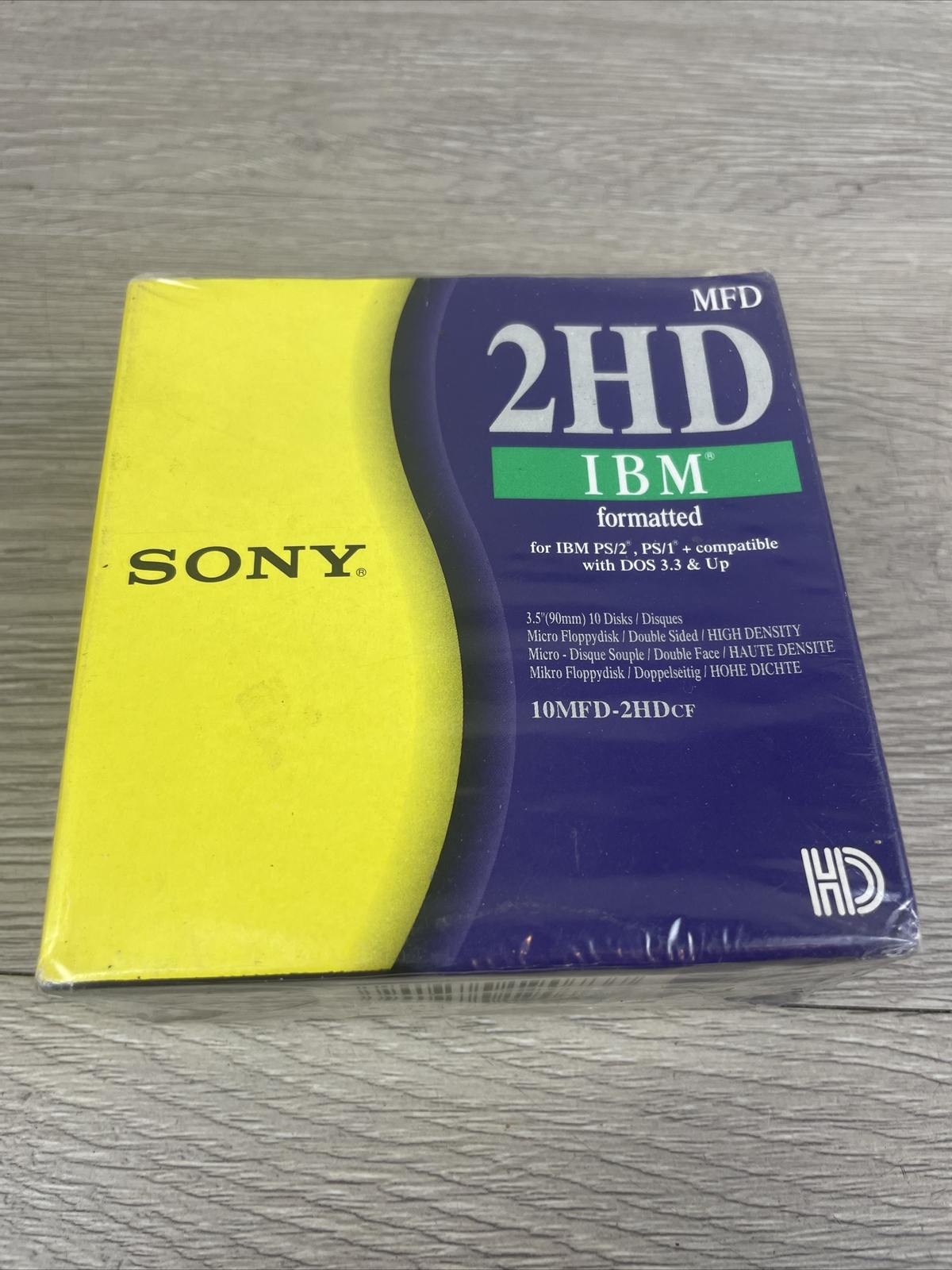 Sony 2HD 10MFD-2HDCF IBM Formatted 3.5 MFD 1.44MB Micro Floppy Disks x 10 Sealed
