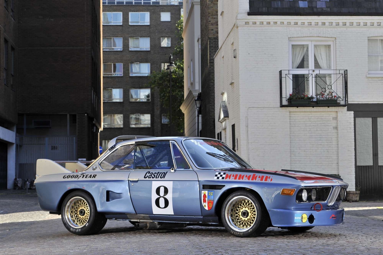 Cars 1972 bmw csl batmobile classic old original Desk Mat Stitched