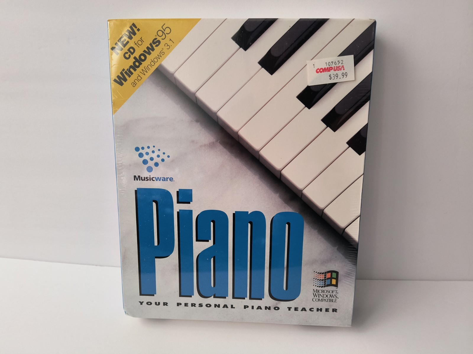 Vintage 1995 Musicware Piano Microsoft Windows Compatible BRAND NEW SEALED
