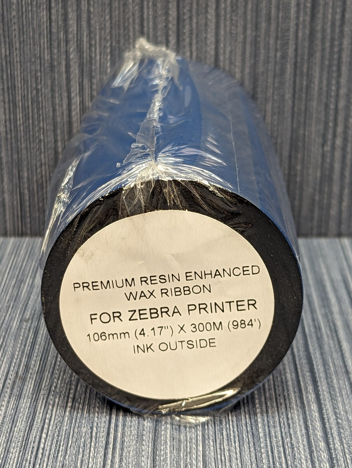 Premium Resin Enhanced Wax Ribbon 4.17" x 984' or 110mm x 460m Thermal Transfer
