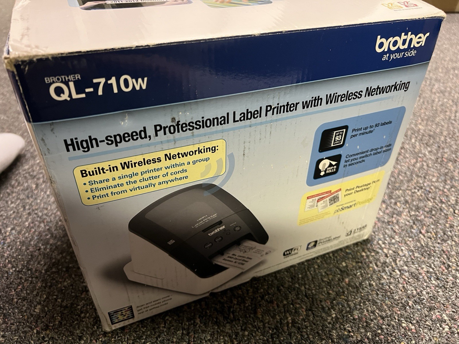 Brother QL-710W Thermal Label Printer Wireless Networking Complete
