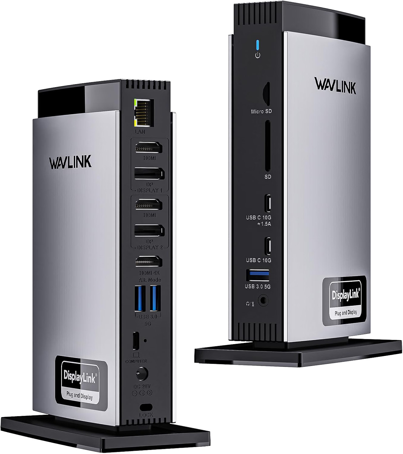 New - WAVLINK Docking Station 3 Monitors with Triple 4K@60Hz, Displaylink Dock