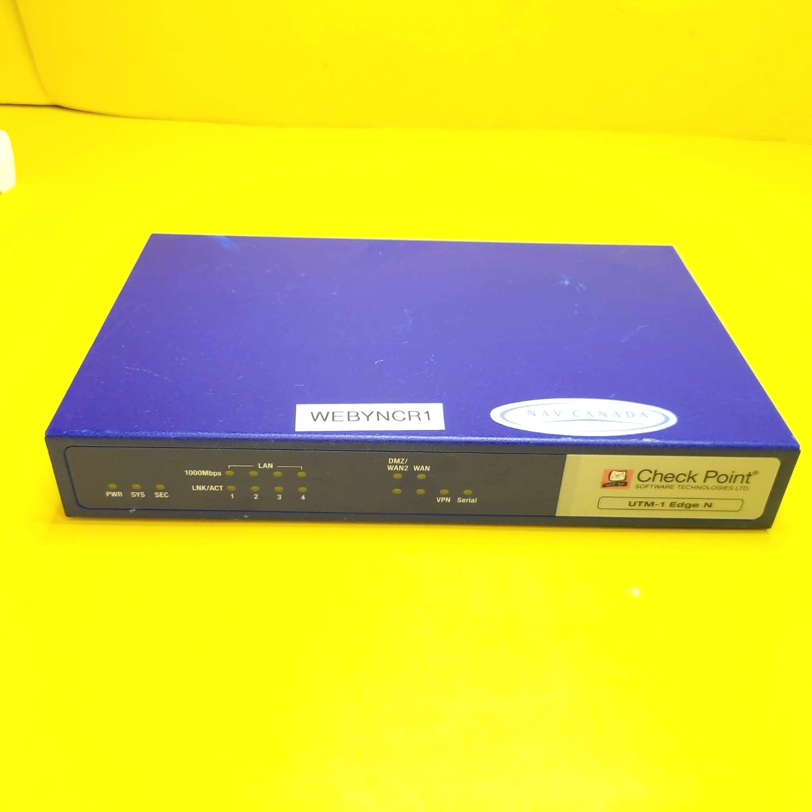 CHECK POINT N200 SBXN-200-3 UTM-1 EDGE N INTERNET SECURITY APPLIANCE DESKTOP LAN
