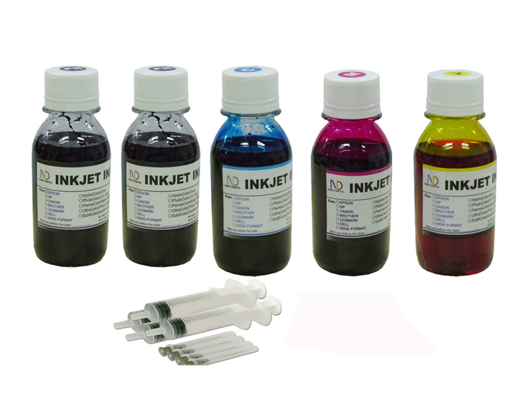 ND non-original 5x100ml Refill Ink 69 Workforce 310 315 500 1100 5x4oz 