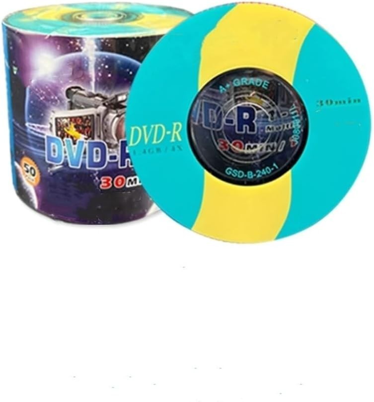 50 Pack 3" 8cm Mini Recordable Blank DVD-R Discs Disk for DVD VCR Video Camera