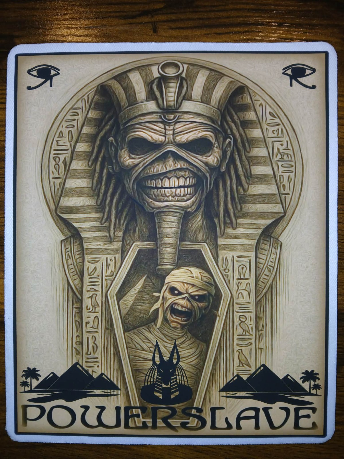 Iron Maiden Powerslave Mouse Pad Mat Computer Desk Accessory 