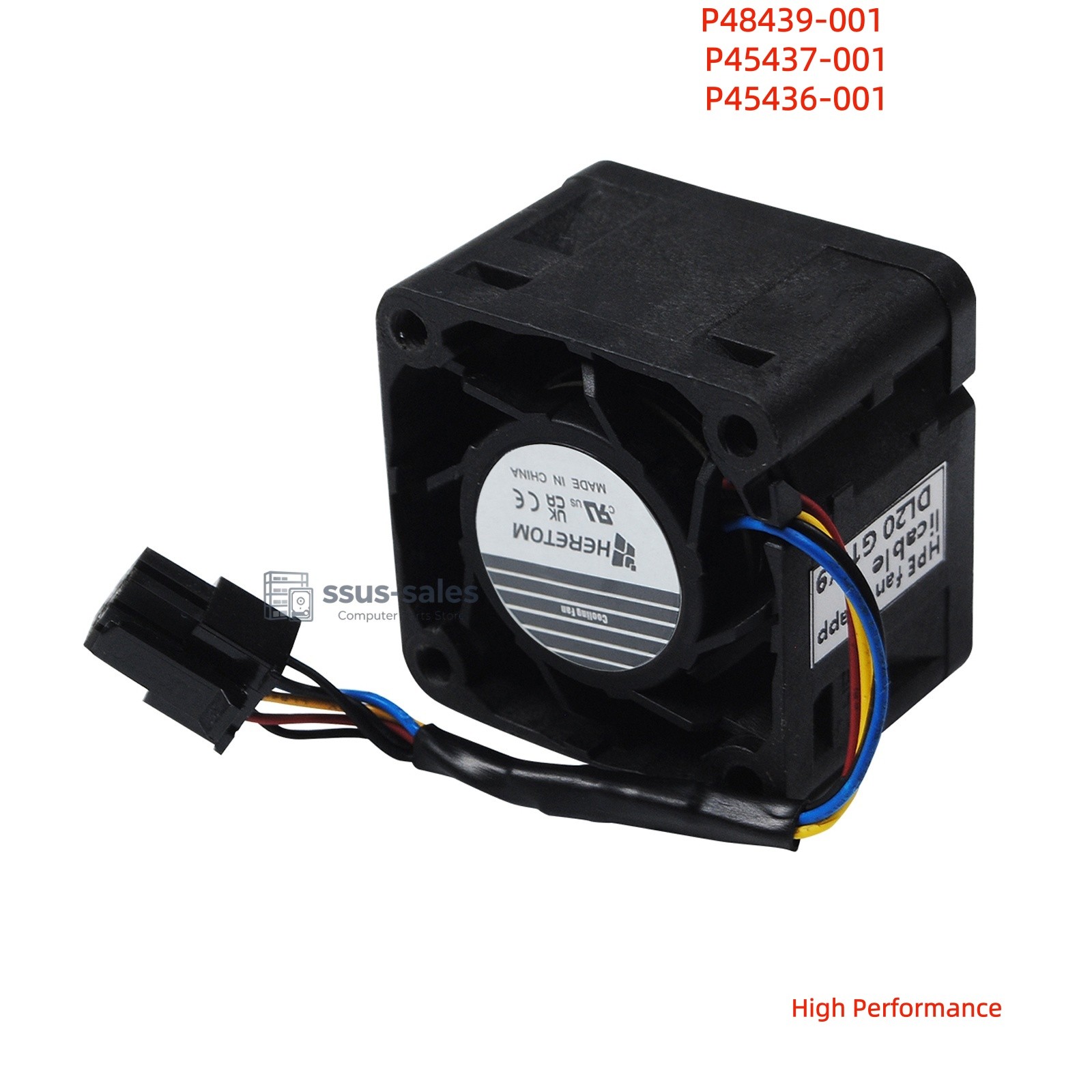 High Performance DC12V 4.0A Server Cooling Fan P48439-001 For HPE DL20 Gen10
