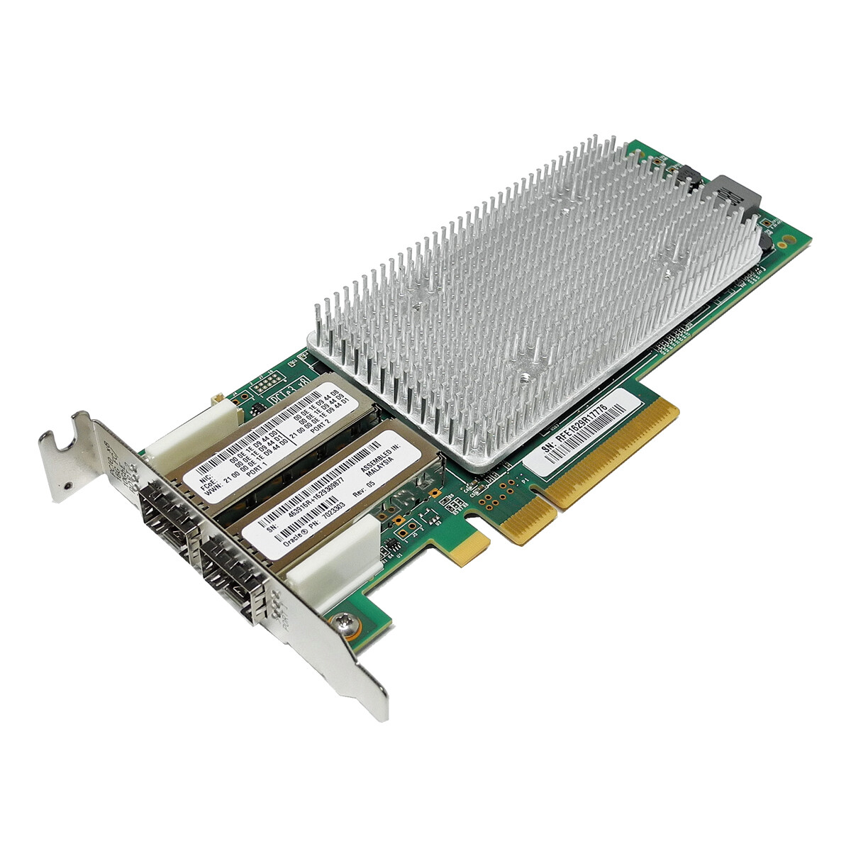 Oracle QLogic QLE8362-ORL Dual Port 16Gb SFP+ PCIe x8 Server Adapter 7023303 LP