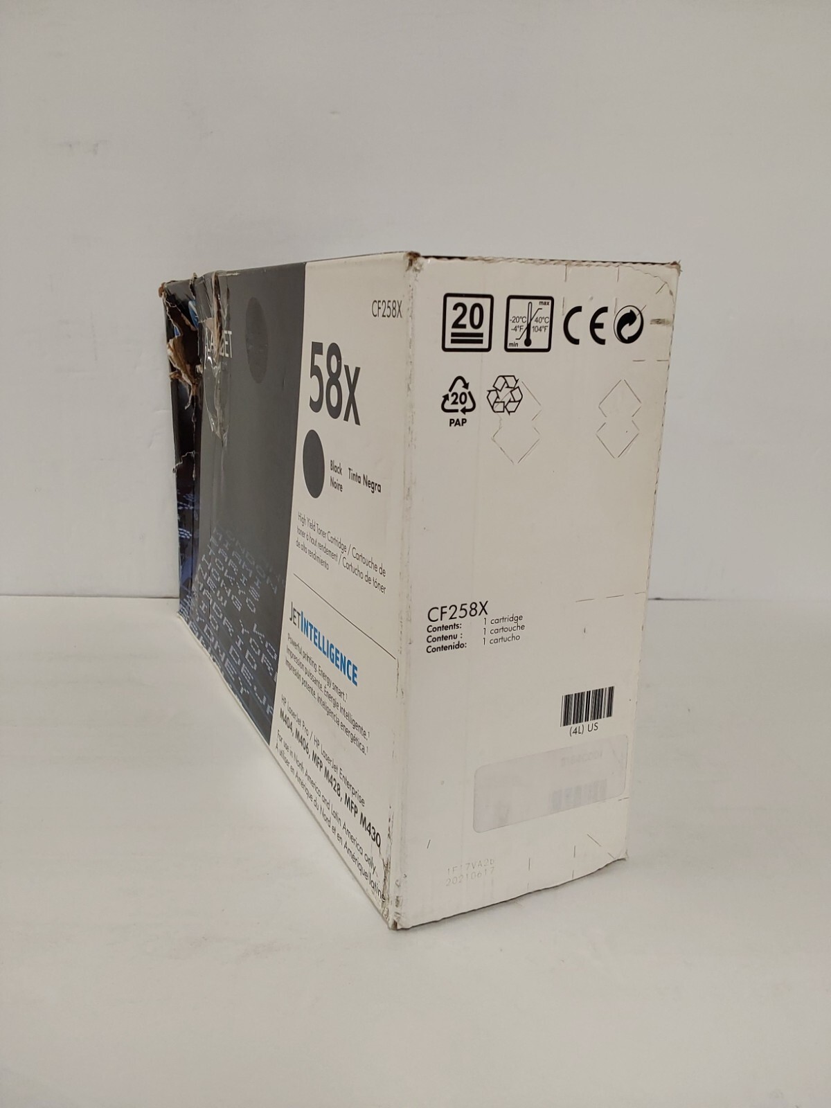 HP 58X High-Yield Black Original LaserJet Toner Cartridge CF258X