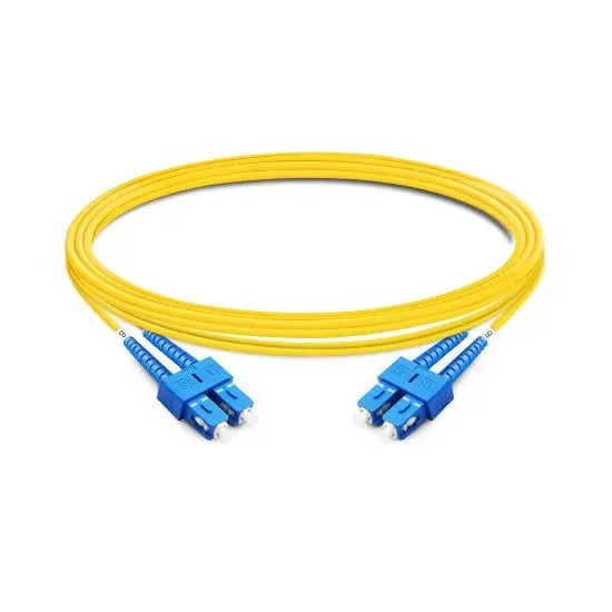 1M-10M SC UPC to SC UPC Duplex OS2 9/125 LSZH Single Mode Fiber Patch Cord 