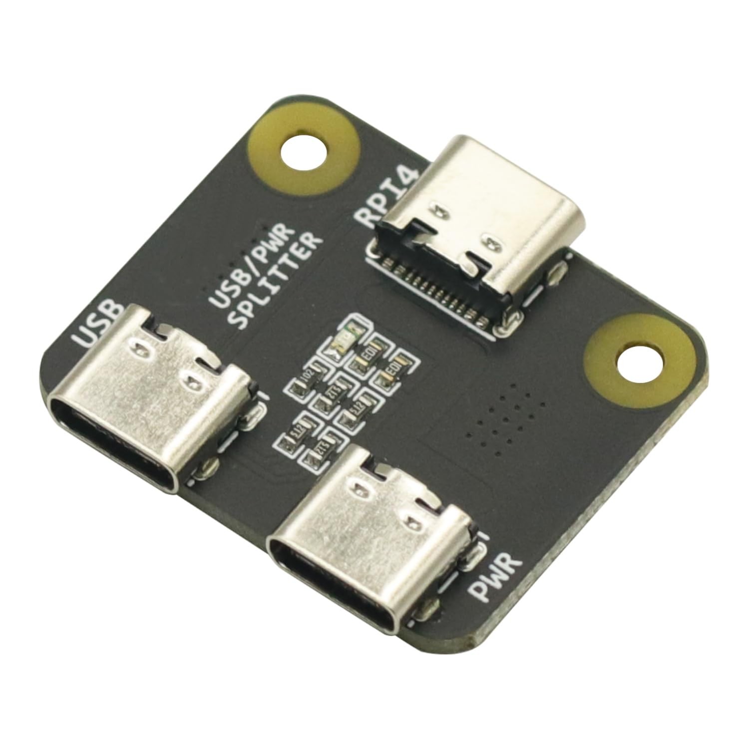 GODIYMODULES Type-C Interface Power Splitter is Suitable for Raspberry Black
