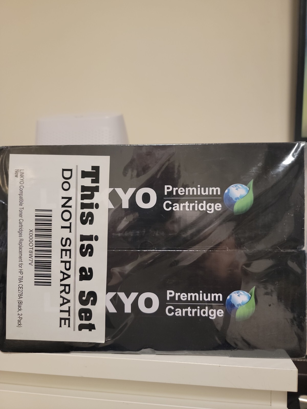 Linkyo  Premium Cartridge Black LY-CE278AD Replacement Cartridge 2 Pack