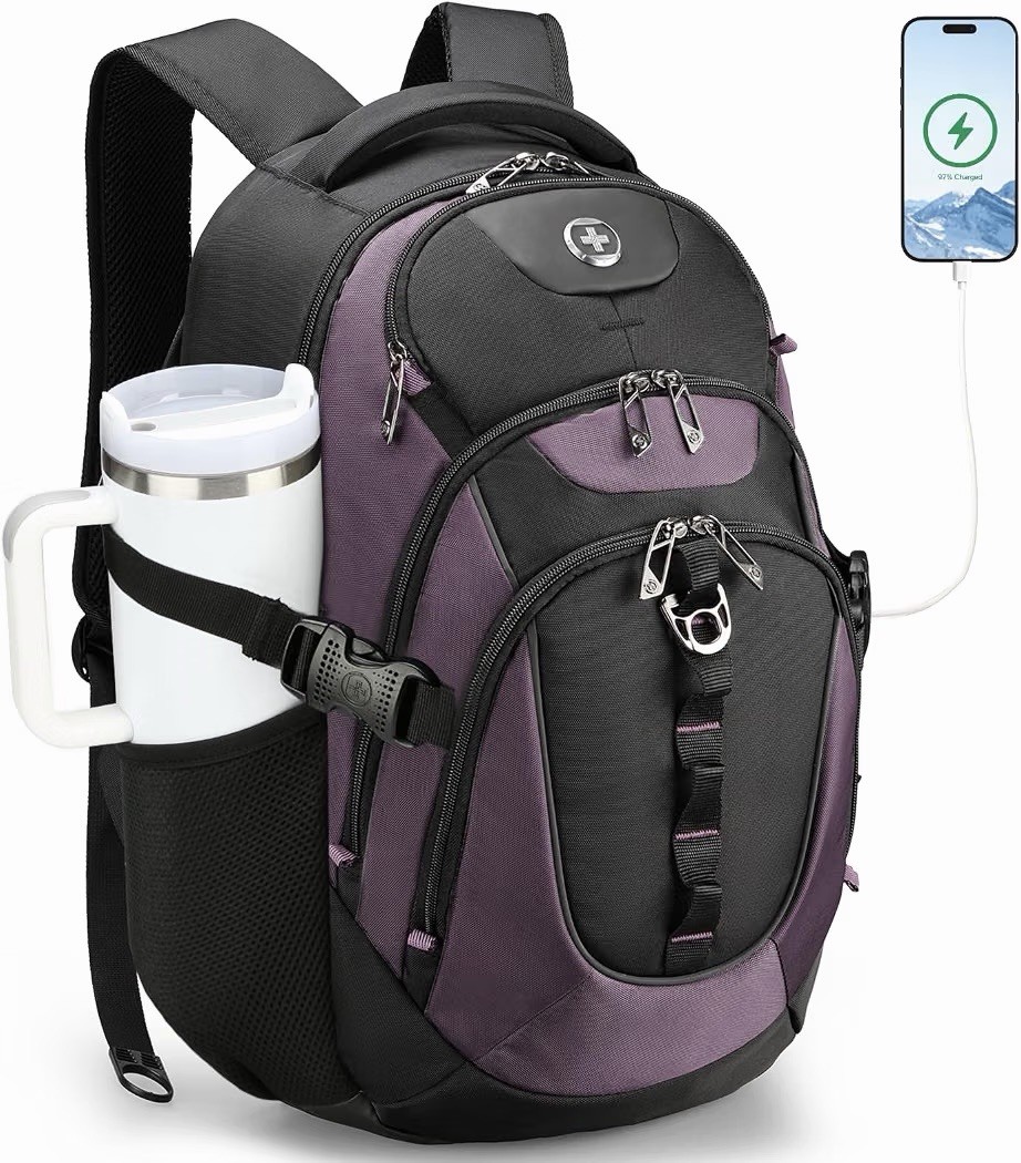 Swissdigital Design Laptop Backpack for Men with USB Charging Port SD803-85