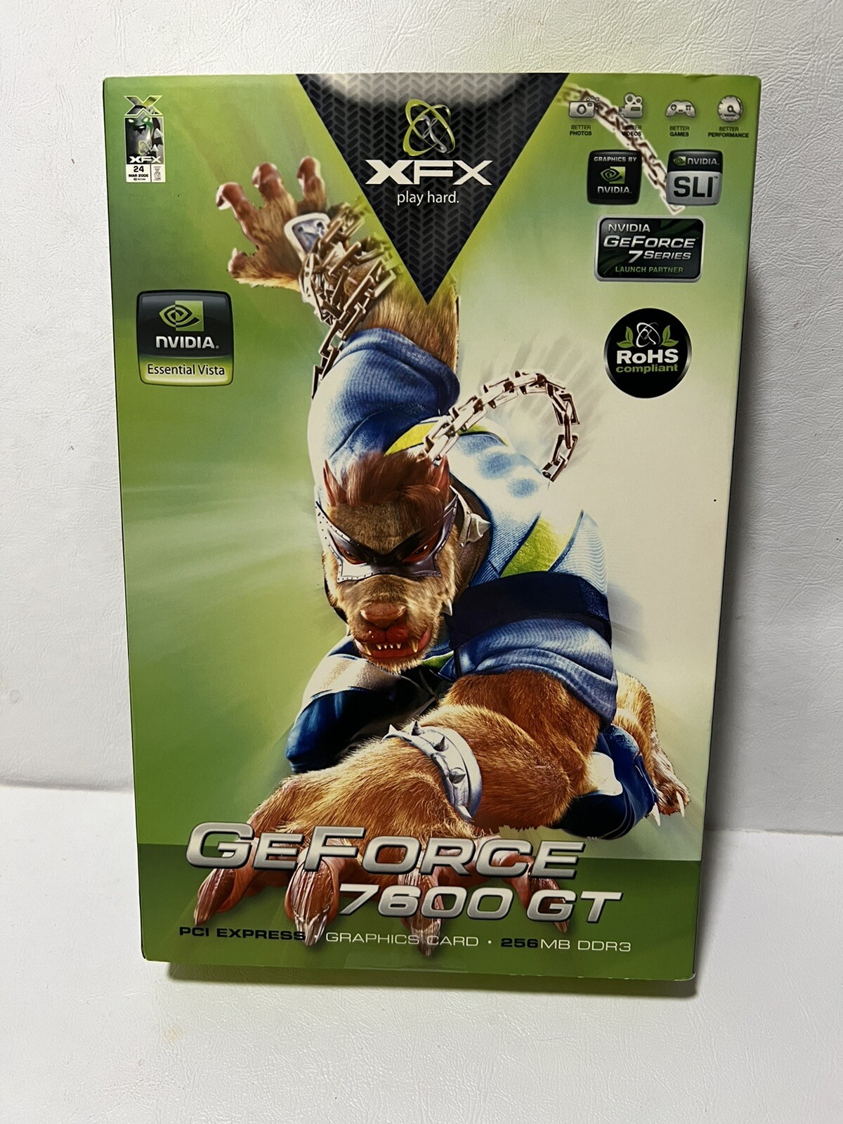 XFX NVIDIA GeForce 7600 GT VCG7600GXPB 256MB GDDR3 PCI Express