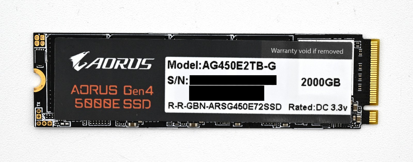 GIGABYTE AORUS Gen4 5000E 2TB PCIe Gen4 NVMe M.2 2280 SSD AG450E2TB-G Open Box