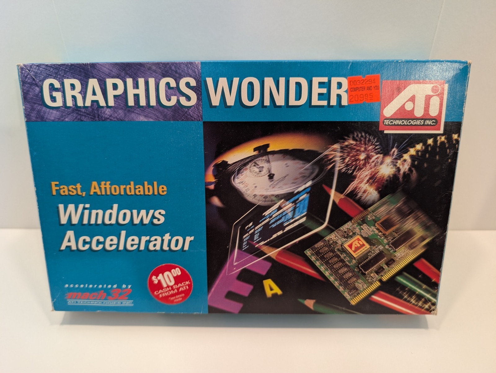 ATI Graphics Wonder V4M ISA VGA Video Card Windows Accelerator Vintage Boxed