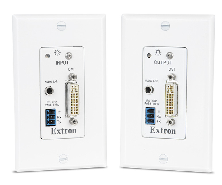 Extron DVI 201 a D Tx/Rx Twisted Pair Extender Set 60-865-03 White New STP