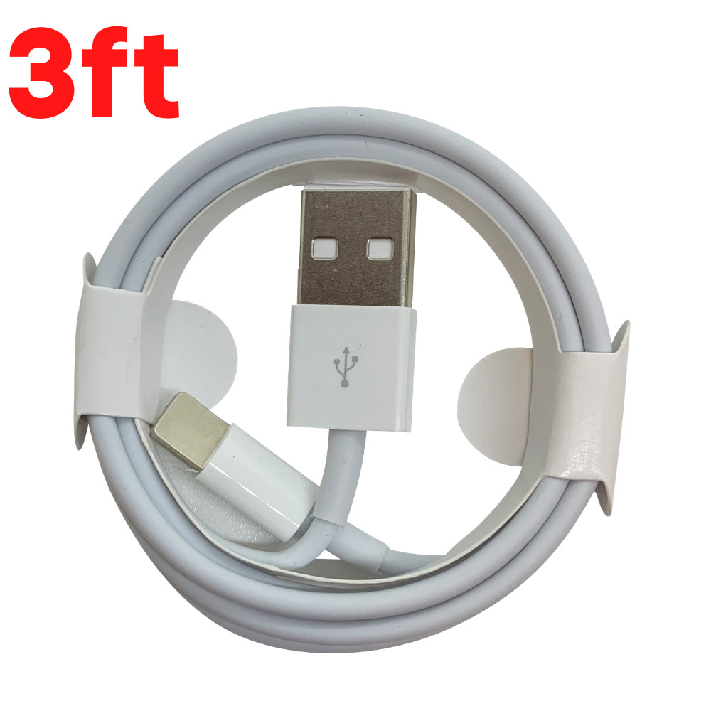 1/3 Pack USB Charger Cable 3/6FT For Apple iPhone 11 X 8 7 6 Charging Data Cord