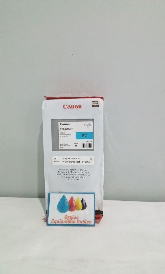 Canon PFI-206PC Photo Cyan Ink Tank Exp 2020
