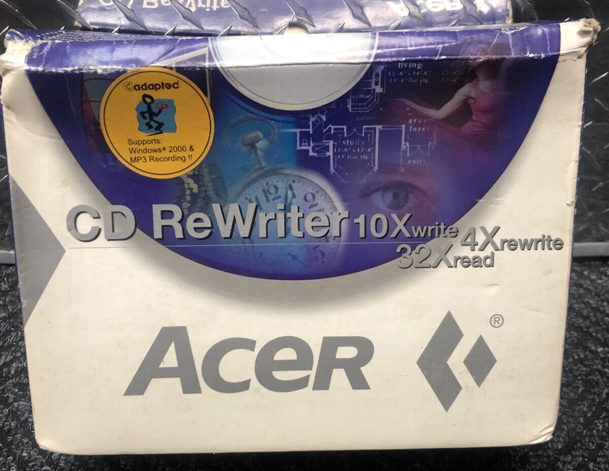 Acer Cd Rewriter CRW 1032A 10x Write, 4x Rewrite, 32x Read - In Original Box