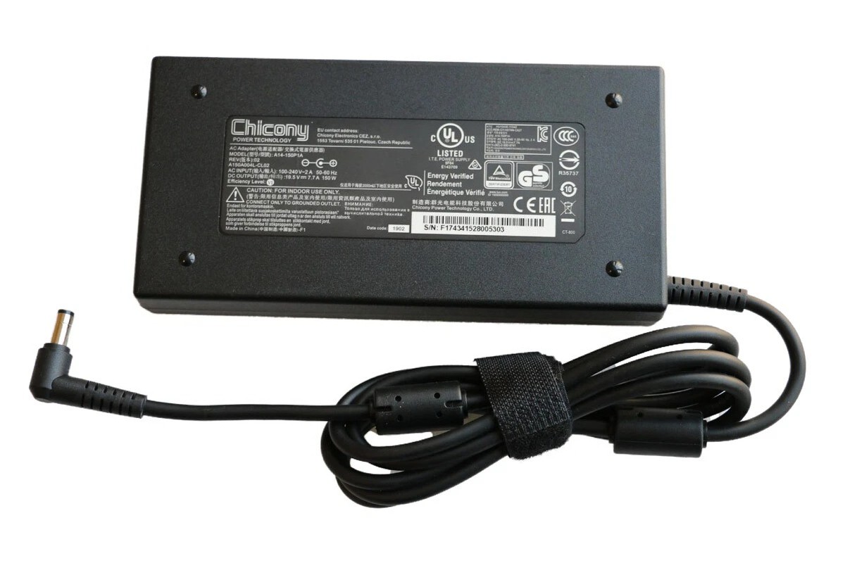 Chicony 150W AC Adapter Charger For Gigabyte G5 KF5-H3US354KH Laptop 5.5mm