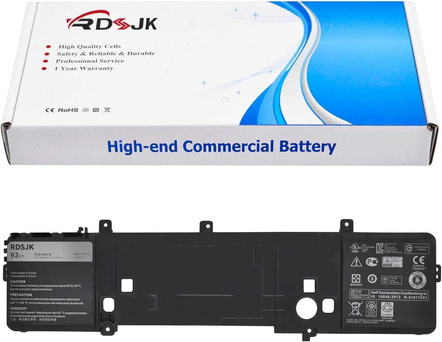 191YN Laptop Battery for Dell Alienware 15 R1 R2 ALW15ED ALW15CD ALW15ER Series