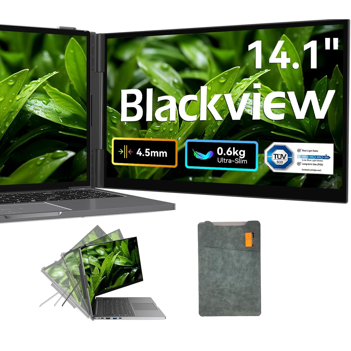 Blackview SCM6 Laptop Screen Extension 14in FHD Portable Monitor For 13.3″ – 17″