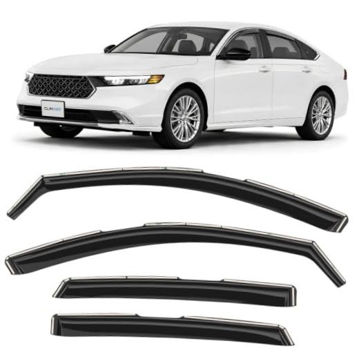 in-Channel Incredibly Durable Rain Guards for Honda Accord For Accord 23-26