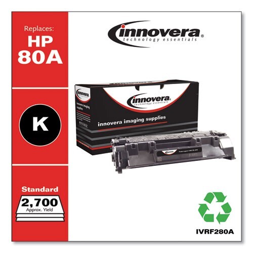 Innovera IVRF280A Replacement Cartridge Cf280a (80a) Toner, Black