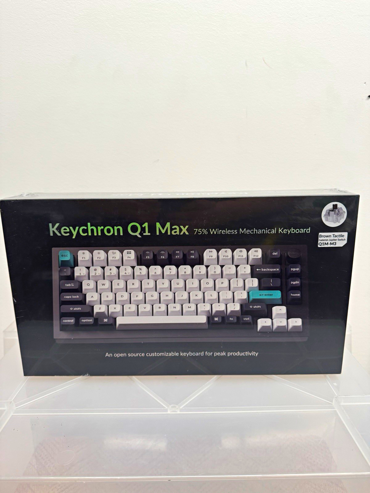 Keychron Q1 Max 75% Wireless Mechanical Keyboard, Double-Gasket, 1000Hz