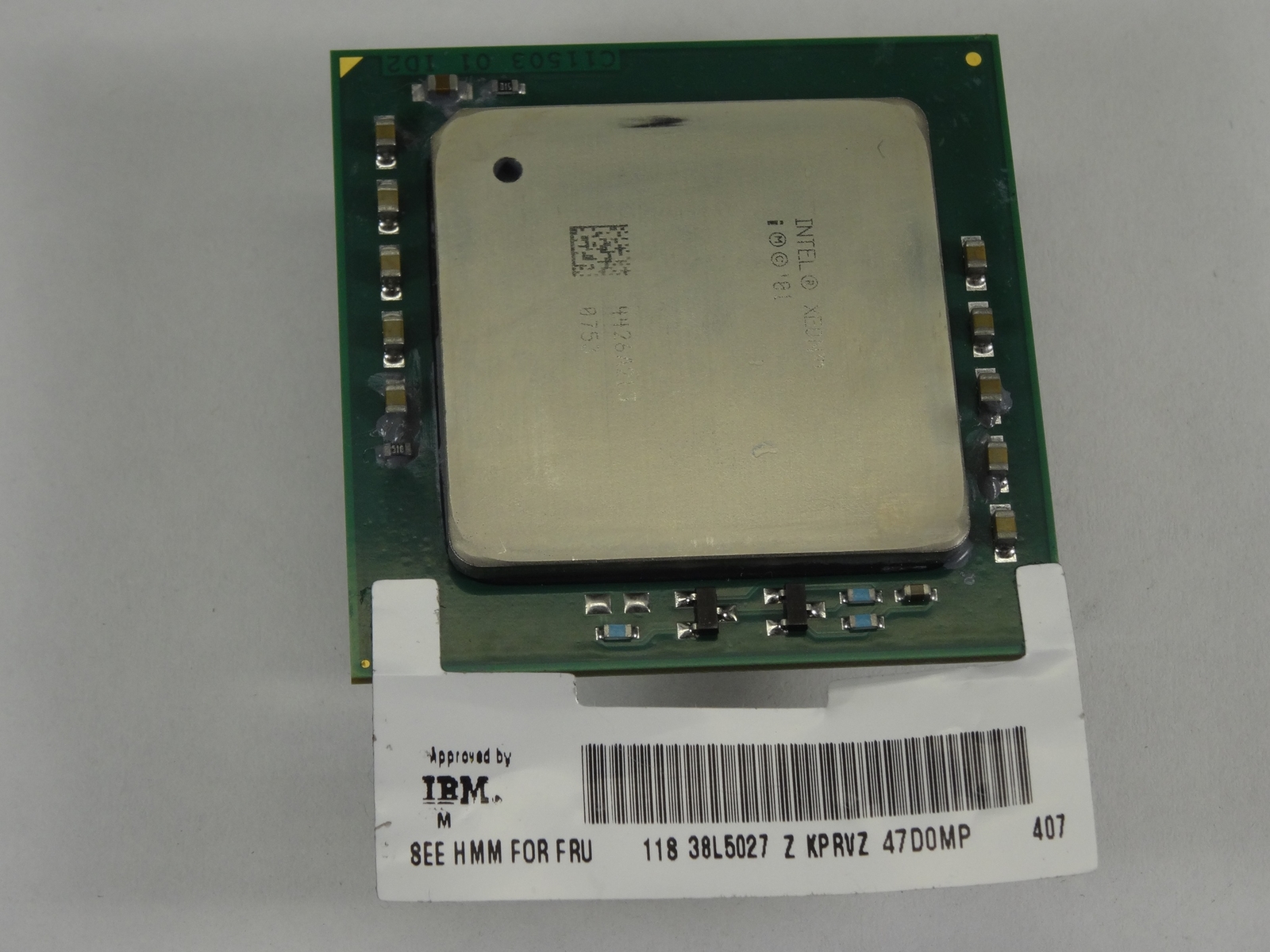 INTEL PROC XEON 3.06GHZ/533MHZ/512KB SL6VP