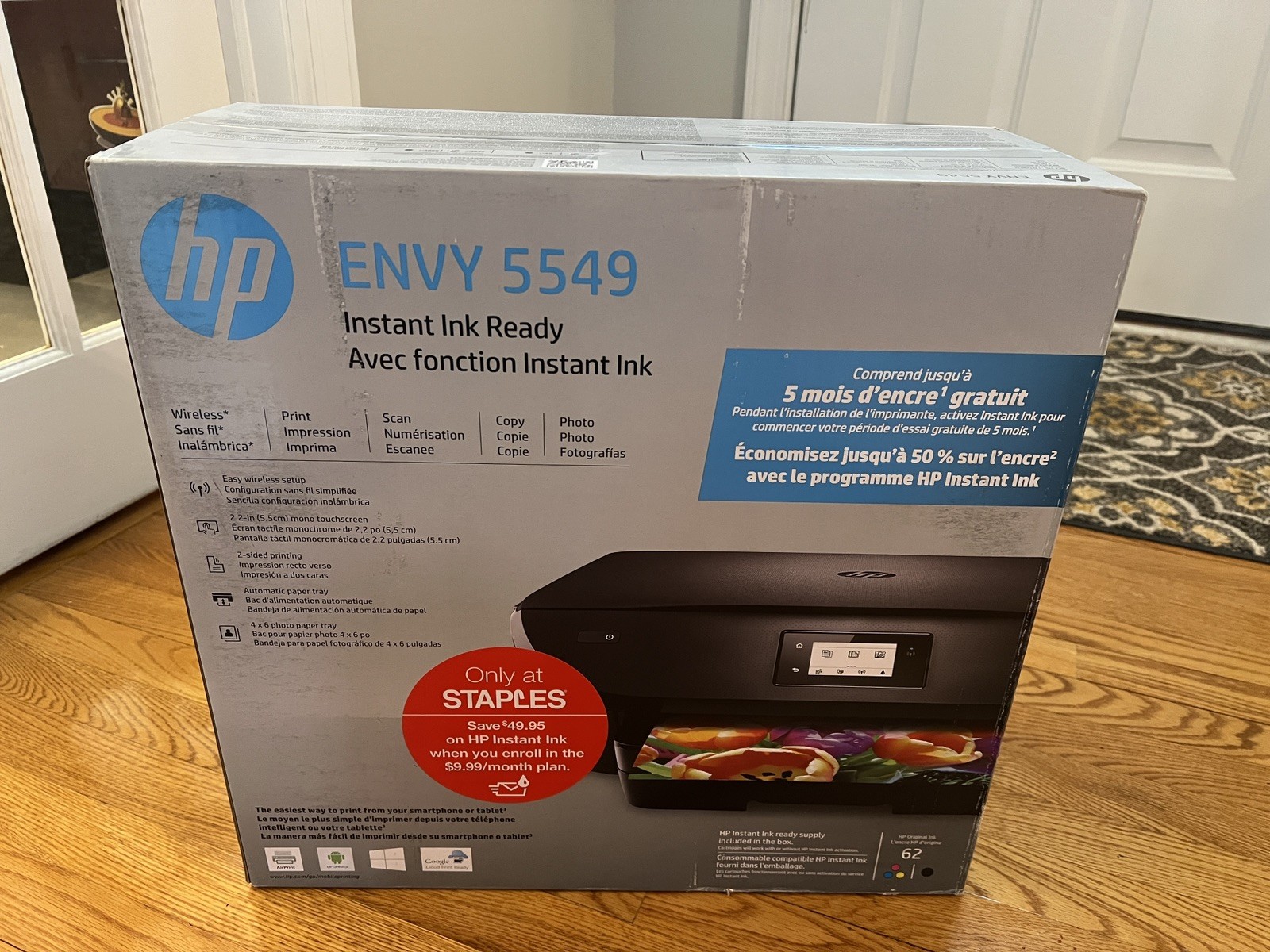 HP ENVY 5549 All-in-One Wireless Color Inkjet Photo Printer - Brand New Sealed