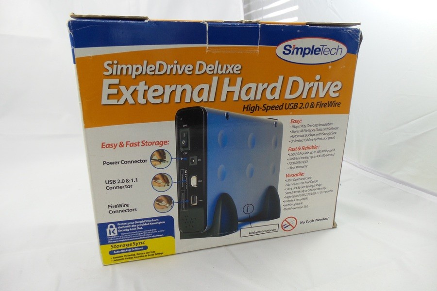 SimpleTech 250GB USB 2.0/Firewire 400 3.5-in External Hard Drive (STI-U2F36/250)