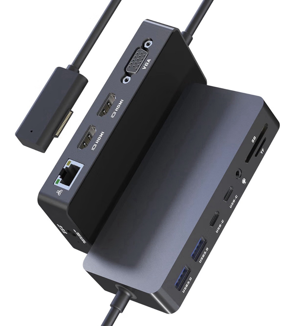 Microsoft Surface Pro Expansion Dock Triple Display, 12-in-1 Dual 4K HDMI + VGA