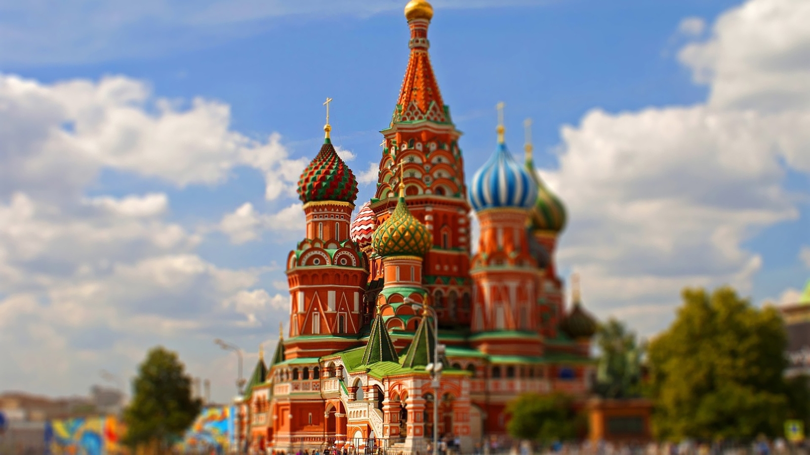 Landscape saint basils cathedral russia architecture Custom Gaming Mat Desk