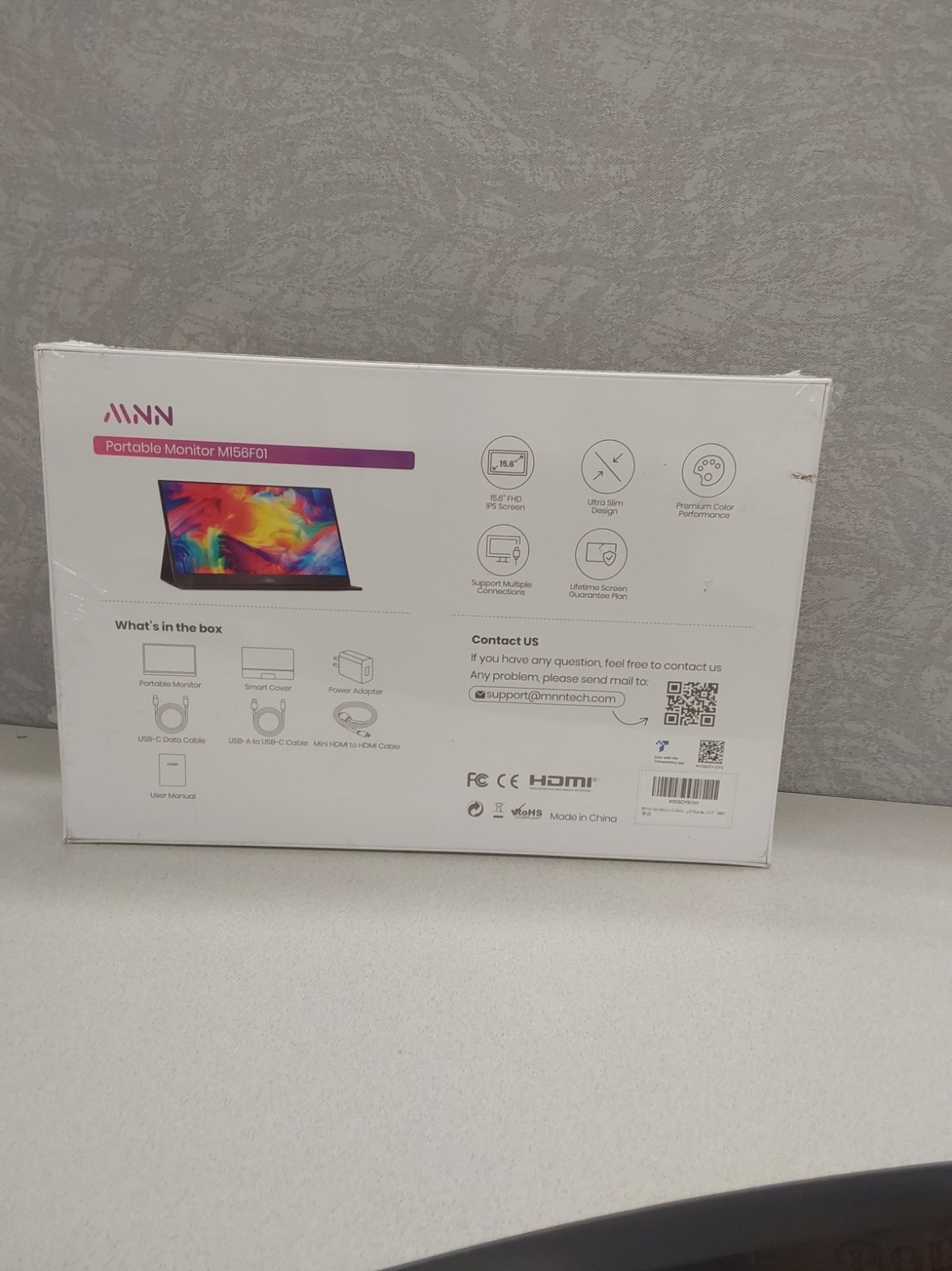 MNN 15.6-INCH FHD Portable Monitor Model:M156F01