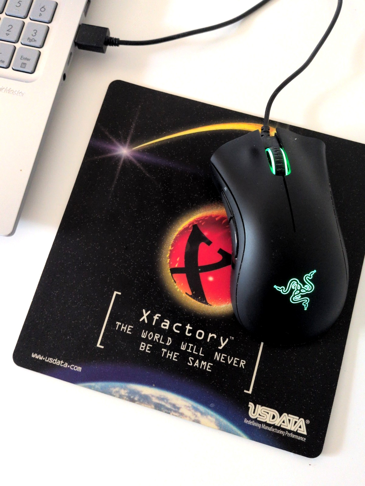 Vintage USDATA Xfactory Software Promo Mouse Pad - New Old Stock NOS 1990s USA