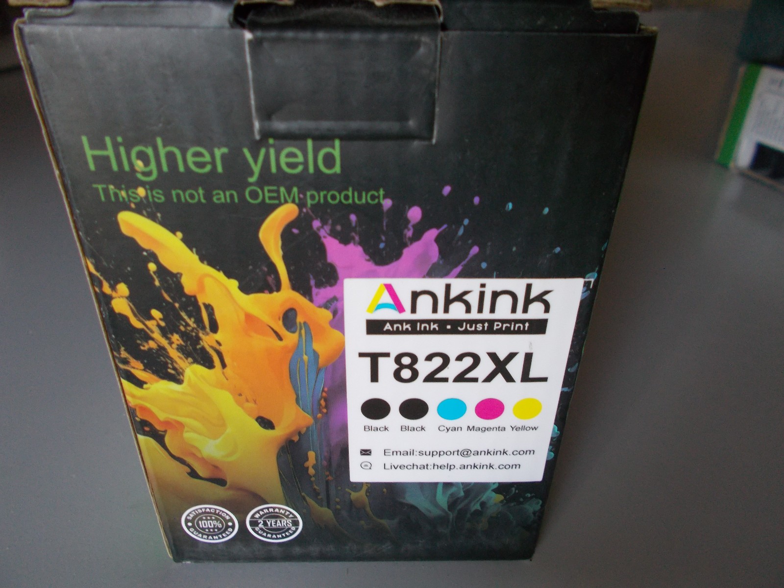 822XL T822XL Ink Cartridges For Epson WorkForce Pro WF-4833 WF-4834 WF-4820 NEW