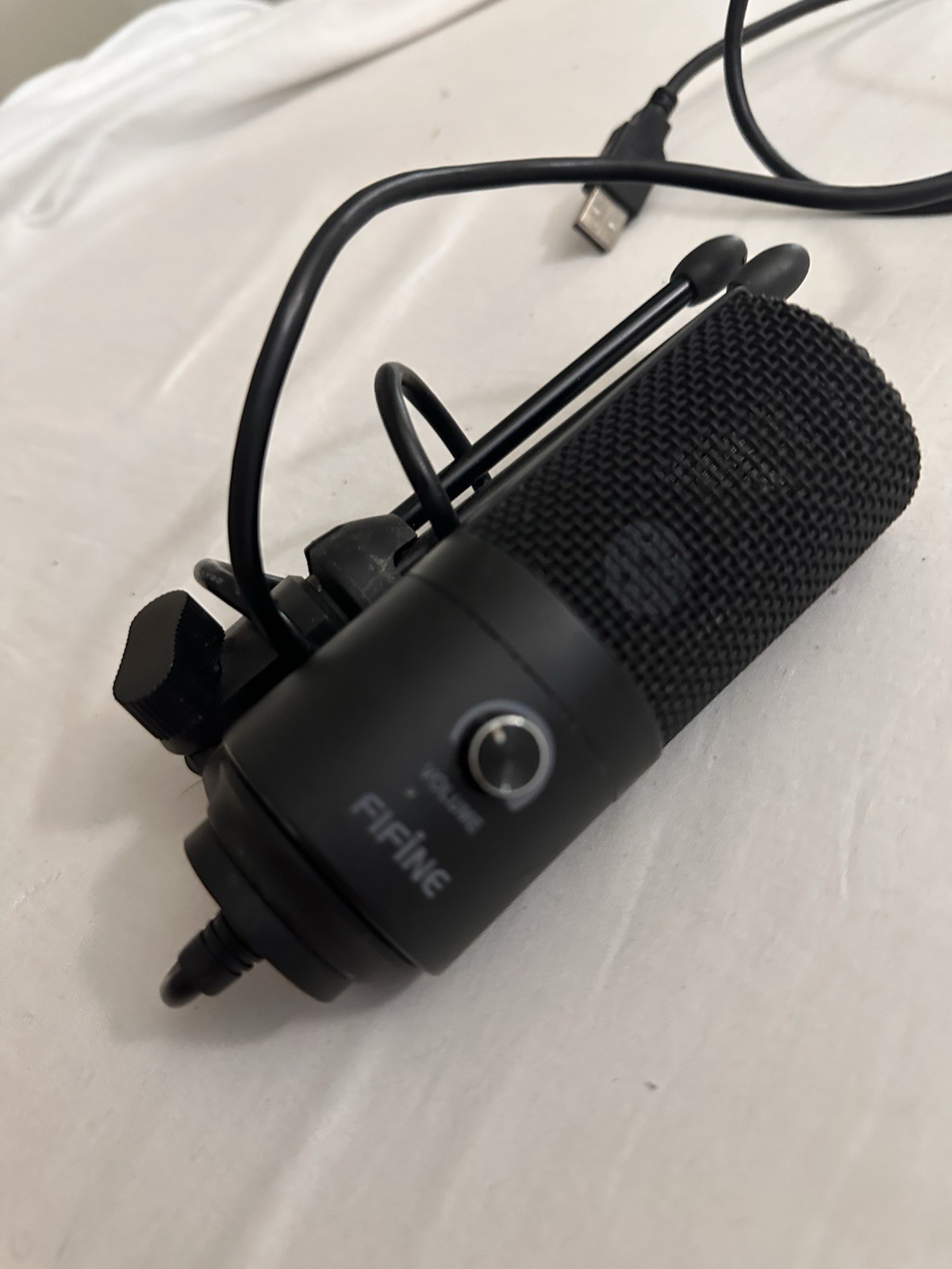 FIFINE USB Desktop Microphone w/ Volume Control