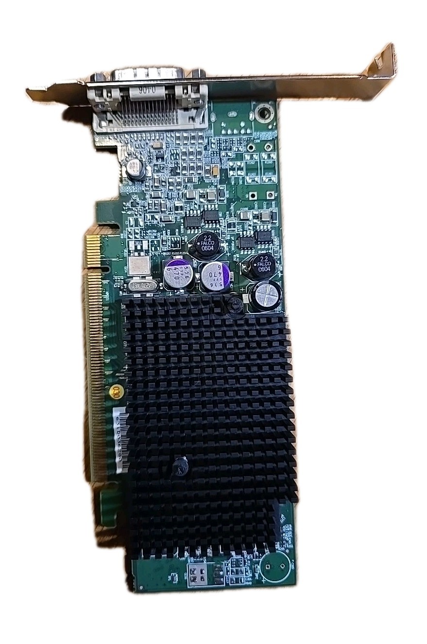 ATI AMD Radeon Low Profile PCIe Graphics Card DVI Passive Cooled GPU