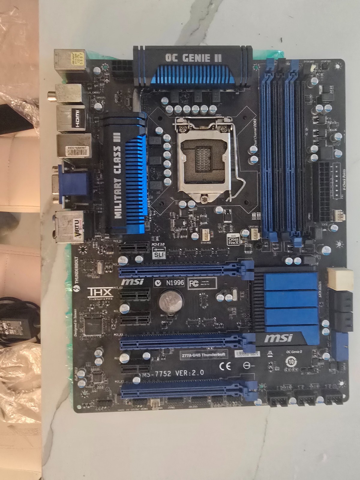 MSI Z77A-G45 Motherboard MS-7752 LGA 1155 DDR3 Intel Z77 Chipset